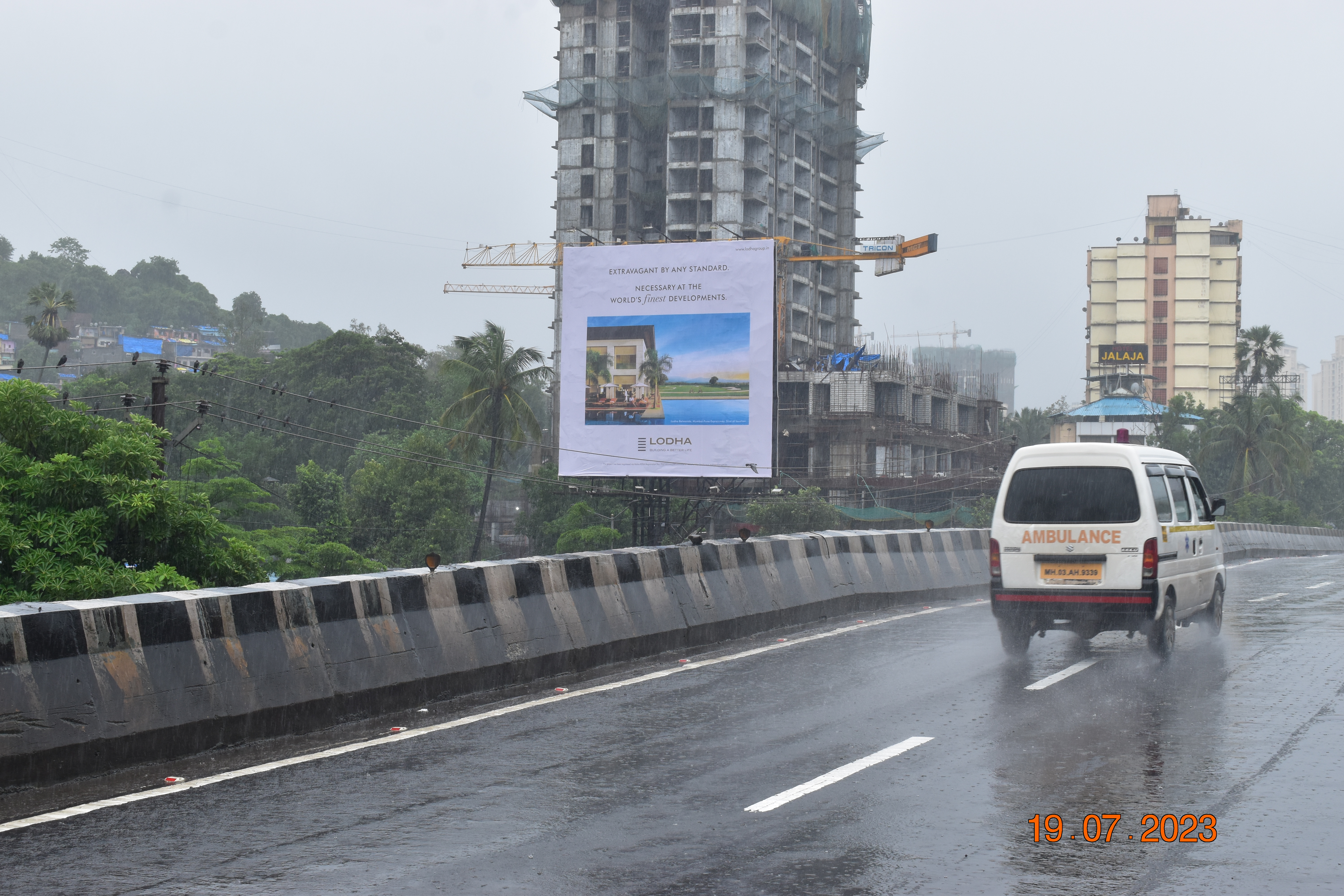 Thane Wagbil Flyover  hoarding